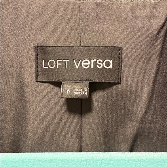 LOFT Charcoal Double-Breasted Blazer - Picture 3 of 6